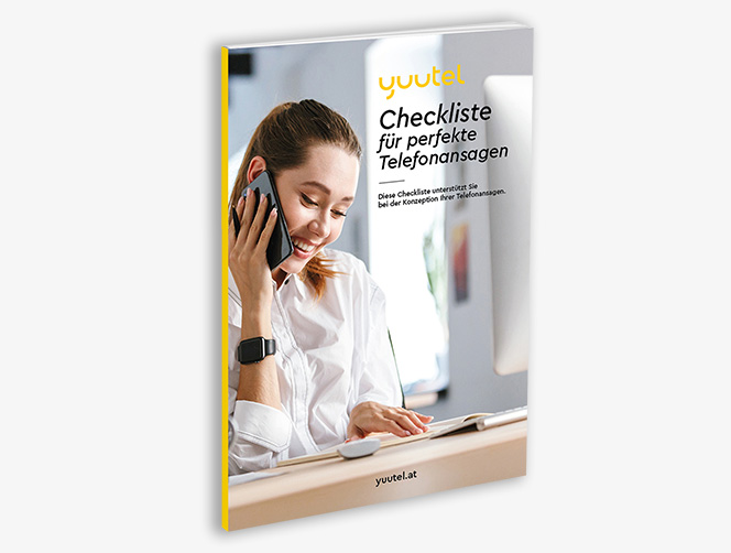 Buchcover der Checkliste für perfekte Telefonansagen  von yuutel